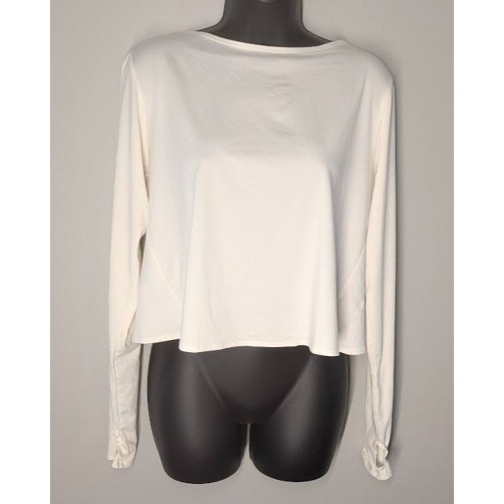 Born Primitive White Tie Back Athletic Top Large